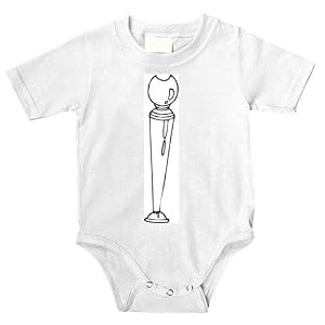 Baby clothes with San Francisco, stand, black and white, object, candle holder, metal, article,...
