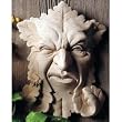 Cast Stone Leaf Face Indoor Outdoor Bee Plaque Sculpture - Buzz Off