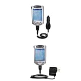 Essential Kit for the Compaq iPAQ 3870 - includes Car and Wall Charger with Rapid Charge Technology - Gomadic Brand w/ TipExchange Technology
