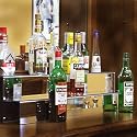 34-inch 2 Tier Liquor Bottle Shelf - Mirror Finish