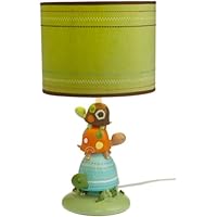 Carter's Laguna Lampbase And Shade, Teal/Tan, 10 X 17 X 7