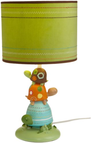 Carter's Laguna Lampbase And Shade, Teal/Tan, 10 X 17 X 7