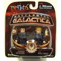 Battlestar Galactica Modern Minimates 2-Pack Series 3 CAG Kara Thrace & Commander Lee Adama