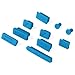 HDE 10pc Anti-Dust Silicone Rubber Port Plugs for MacBook Pro Retina (Blue)