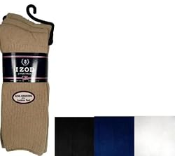 Izod Men's Non-Binding Rib Socks, 3 Pair Pack