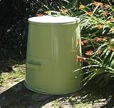 Review The Urban Garden  / metal garden composter (made of galvanised steel, powder coated moss green)