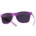 1980's Wayfarer Style Fashion Sunglasses with Dark Lens - Purple