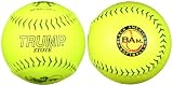 Trump&reg; MP-BAM-ISA-Y MP Leather Series - 12 Inch - ISA Approved - Yellow Leather Softball with Black American Softball Logo (Sold in Dozens)