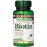 Nature's Bounty Biotin 5000 mcg, 72 Softgels