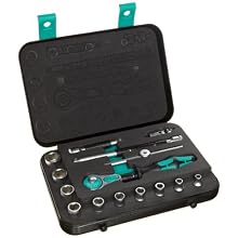 Wera Zyklop 8100 SA 3 1/4-Inch SAE Ratchet Set, 15-Piece