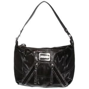 XOXO Mini Leatherette Hobo Bag (Black), Black, OS, 54199