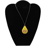 NCAA Dayna U USC Trojans Tear Drop Wood Necklace