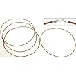 Leather Cord Necklaces Sienna 16" 4Pcs