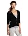 Vince Camuto Women's High Low Button Front Cardigan Sweater, Rich Black, X-Large