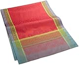 IMAGE OF Garnier Thiebaut Isaphire Cotton 22-Inch by 59-Inch Table Runner, Rubis
