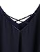 ROMWE Women's Summer Spaghetti Strap Sundress Sleeveless Beach Slip Dress Navy L
