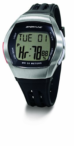 Sportline Herren Herzfrequenz-Uhr Men's DUO 1010, schwarz