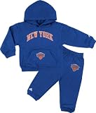 New York Knicks Blue Infant Basic Hooded Fleece Sweatshirt and Fleece Pant Set