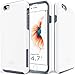 iPhone 6S Case, Team Luxury_Clarity Series White Ultra Defender Protective Case for Apple iPhone 6 / iPhone 6S - True white/ Gray