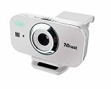 Trust Cuby 1,3 Megapixel Webcam mit Befestigungsklemme und integriertem Mikrofon wei&szlig;