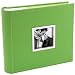 Apple Green Bookbound Photo Album 2- Up 4x6" W/memo - Holds 200 Photos