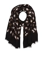 Marc by Marc Jacobs Fular Sasha Leopard (Negro / Marrón)