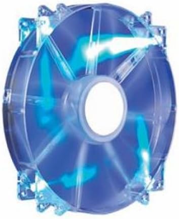 COOLER MASTER MegaFlow 200 - Sleeve Bearing 200mm Blue LED Silent Fan for Computer Cases /200x200x30 mm, 700 RPM speed / R4-LUS-07AB-GP /