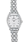 Euro Geneve 14k White Gold & Diamond Women's Tonneau Watch