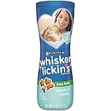 Whisker Lickin's Crunch & Yummy Tuna Flavor Cat Treats, 4-Ounce Canister, Pack of 10