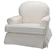 Harmony Kids Round Back Glider, Ivory Chenille