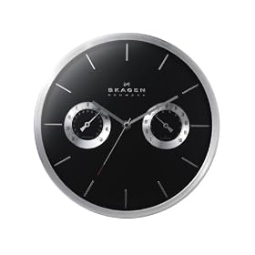 12 Multifunction Wall Clock by Skagen Designs