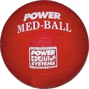 rubber power medicine ball – 8 lb. / 9″ dia. – equipment
