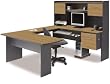 Omega U-shape Computer Work Center By Bestar Furniture