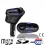 amzdeal Hakutatz FM Transmitter MP3 Player Blau Edition f�r KFZ Auto PKW LKW Car Radio SD TF USB-Stick kompatibel mit iphone ipod mp3 player
