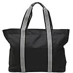 ストライプテープトートバッグ (A3サイズ対応) ブラック 3W57