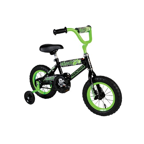 Dynacraft Boy's Magna Wheelie Bike (Green/Black, 12-Inch)