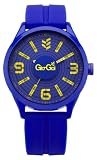 Gio-Goi Men's 'Bass-Head' Analogue Watch GG1009BL With Blue Silicon Strap
