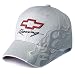 Chevrolet Light Grey Racing Ghost Flame Baseball Cap