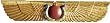 Egyptian Temple Sun Disk wings Sculptural wall center peice