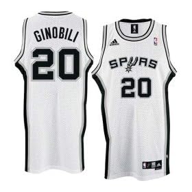 adidas San Antonio Spurs #20 Manu Ginobili White Home Swingman Basketball Jersey