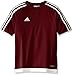 adidas Kids' Soccer Estro Jersey, Maroon/White, Medium