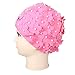 TESOON Handmade Three-dimensional Petals Women's Fashion Ear Cover Swimming Cap