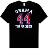 Obama 44 TIME FOR A CHANGE Adult Unisex T-shirt
