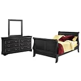 Louis Phillipe 3-pc. Bedroom Set - Black