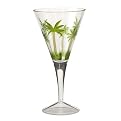 Palm Tree Acrylic V-Shaped Wine Glasses