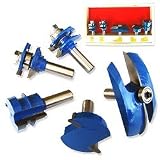 Tools & Hardware : 5 Pcs Industrial 1/2 Inch Ogee Cutter Router Bit Set