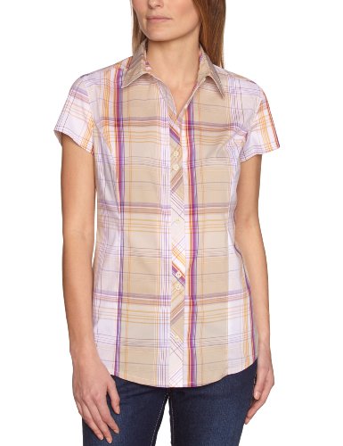 Columbia Diamond Lake Chemise manches courtes femme Fossil Plaid FR : S (Taille Fabricant : S)