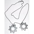 Gears of War 3 Distressed Metal Replica Cog Tags