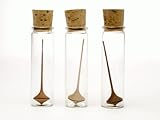 Wooden Spinning Top - Miniature Trumpo in Glass Display
