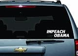 Impeach Obama Decal 8" White Sticker